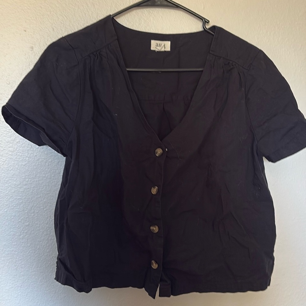 Black Business Casual Top